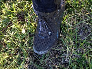 muddy shoe