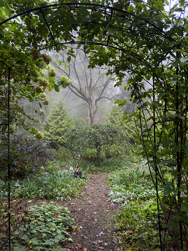 Circle garden entrance in September